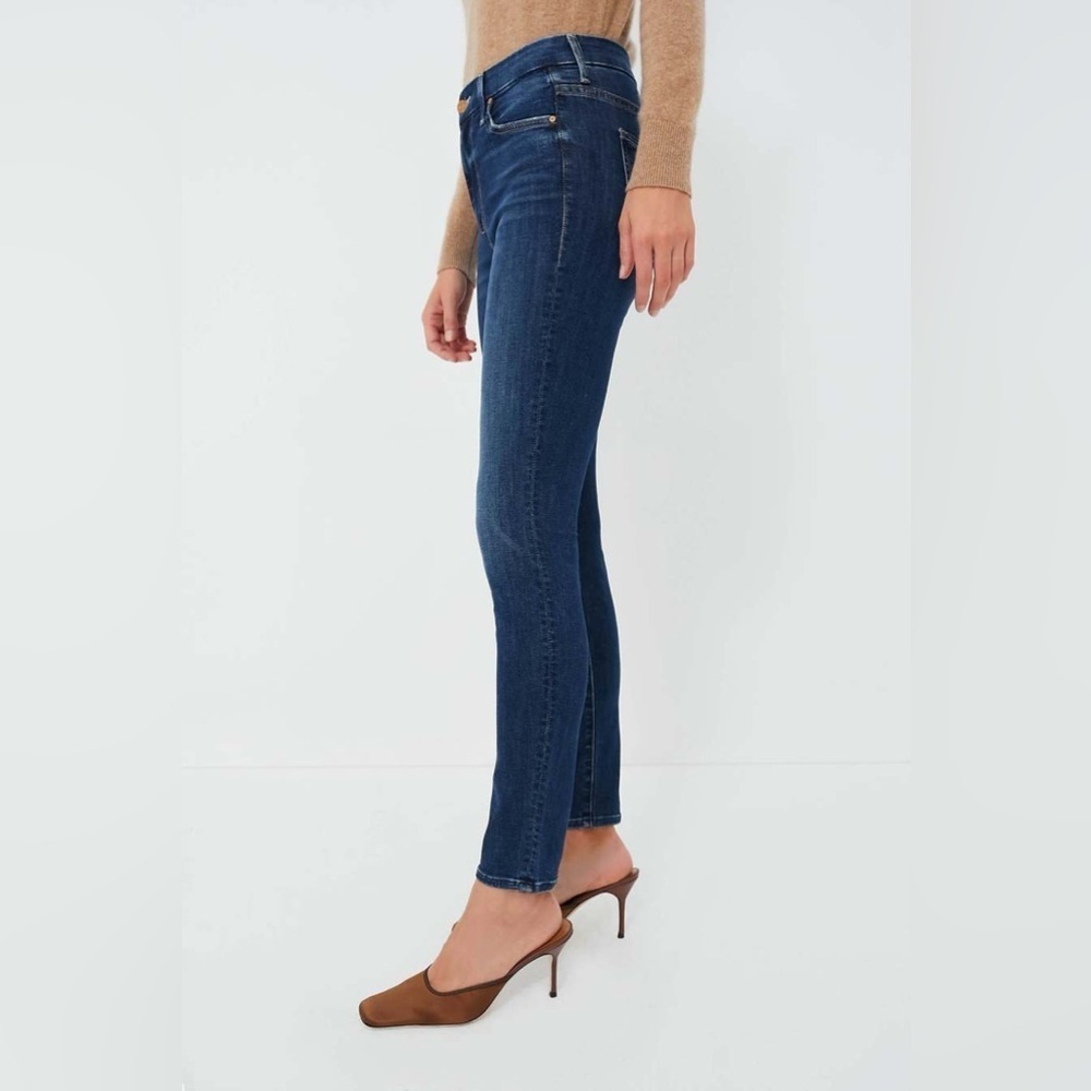 MOTHER The Looker Blue Skinny Jeans - Picture 3 of 14